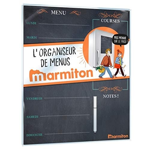 L'organiseur de menus Marmiton Avec feutre blanc effaçable