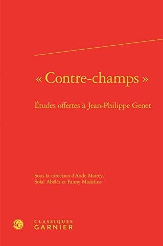 "Contre-champs" études offerts à Jean-Philippe Genet