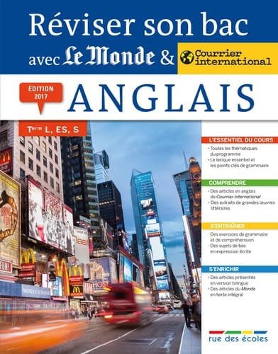 Anglais Terminale, séries ES, L, S