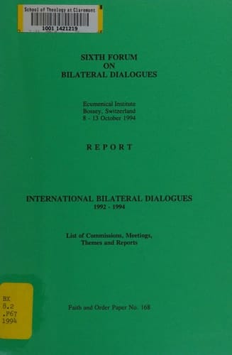 Bilateral Dialogues 6th Forum : Report