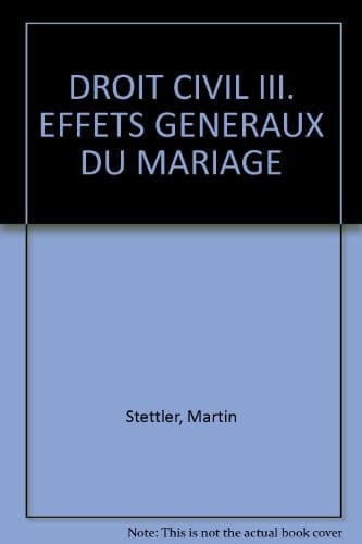 Effets généraux du mariage (art. 159-180 CC)