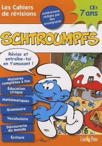 Les cahiers de révisions Schtroumpfs CE1 7 ans