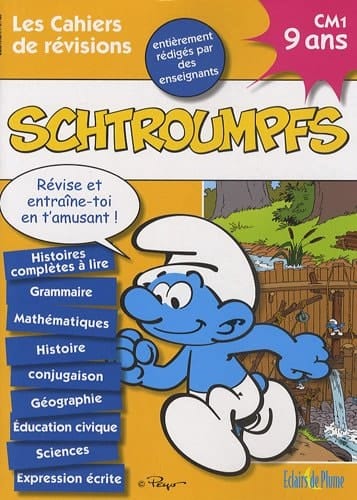Les cahiers de révisions Schtroumpfs CM1 9 ans