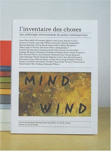 L'inventaire des choses une anthologie internationale de poésie contemporaine