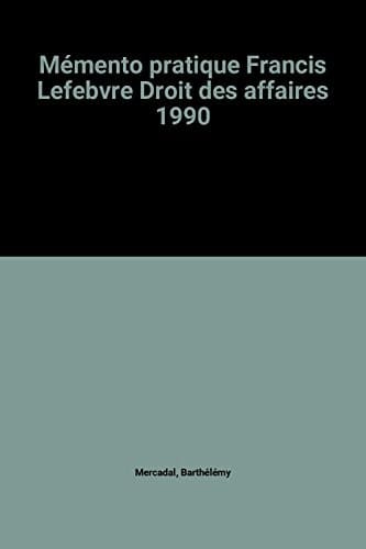 Droit des affaires 1990
