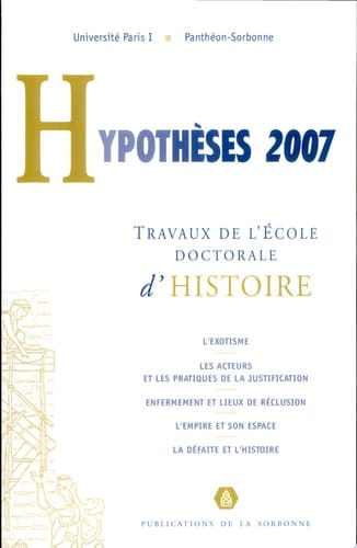 Hypothèses 2007