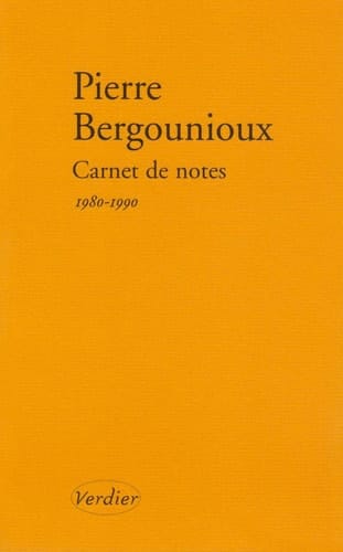 Carnet de notes 1 1980-1990