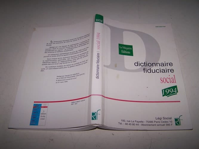 Dictionnaire fiduciaire social 1994