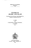 Studies in Arabic and Islam: Proceedings of the 19th Congress : Halle 1998 (Orientalia Lovaniensia Analecta, 108)