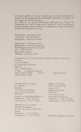 Le vertige dans la bouche