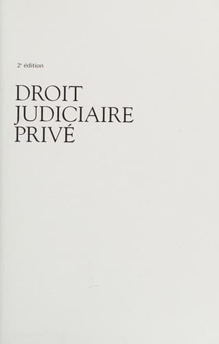 Droit Judiciaire Privé