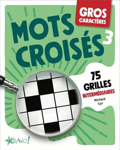 Mots croisés 3 75 grilles intermédiaires