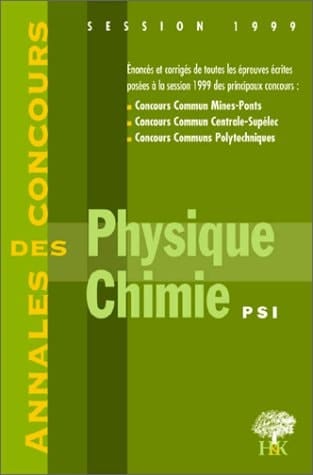 Mathématiques, PSI [session] 1999