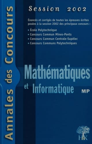 Mathématiques et informatique, MP 2002