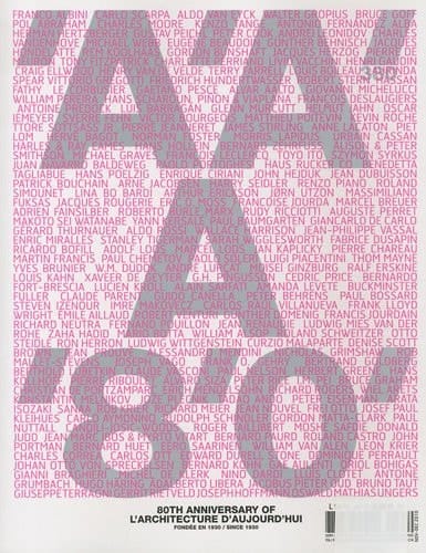 80th anniversary of L'Architecture d'aujourd'hui