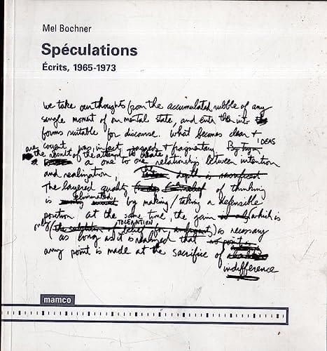 Spéculations écrits, 1965-1973
