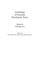 Anthology of German Psychiatric Texts