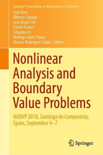 Nonlinear Analysis and Boundary Value Problems NABVP 2018, Santiago de Compostela, Spain, September 4-7