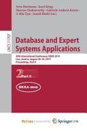 Database and Expert Systems Applications 30th International Conference, DEXA 2019, Linz, Austria, August 26-29, 2019, Proceedings. Part II