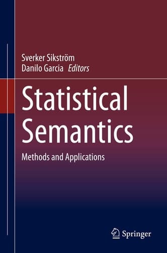 Statistical Semantics Methods and Applications