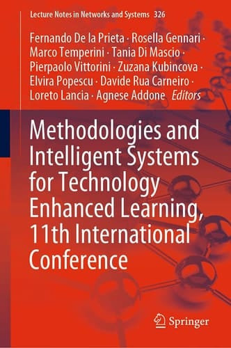 Methodologies and Intelligent Systems for Technology Enhanced Learning, 11th International Conference