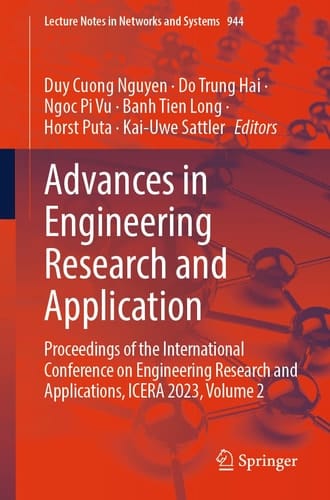 Advances in Engineering Research and Application Proceedings of the International Conference on Engineering Research and Applications, ICERA 2023, Volume 2