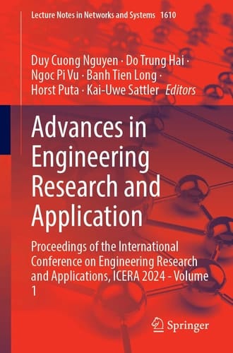 Advances in Engineering Research and Application Proceedings of the International Conference on Engineering Research and Applications, ICERA 2024, Volume 1