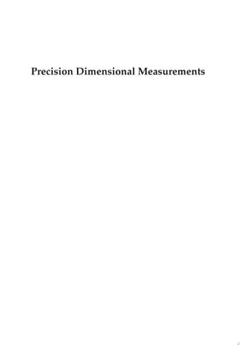 Precision Dimensional Measurements