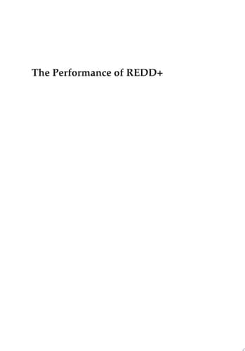 The Performance of REDD+