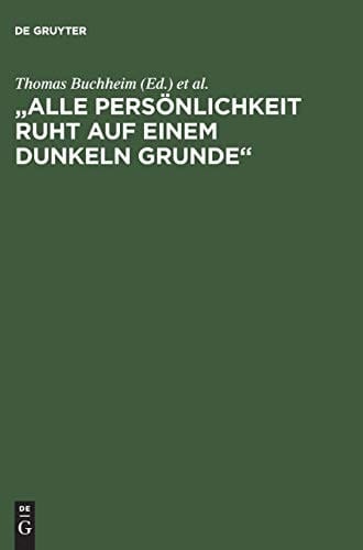 "Alle Persönlichkeit ruht auf einem dunkeln Grunde" Schellings Philosophie der Personalität
