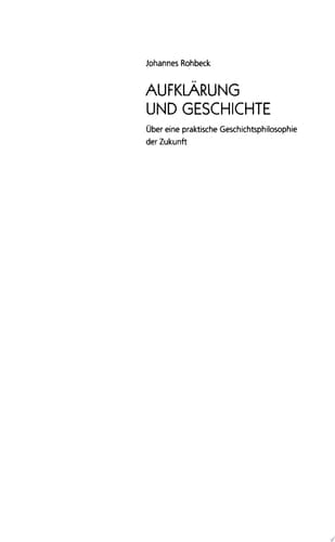 Aufklärung und Geschichte