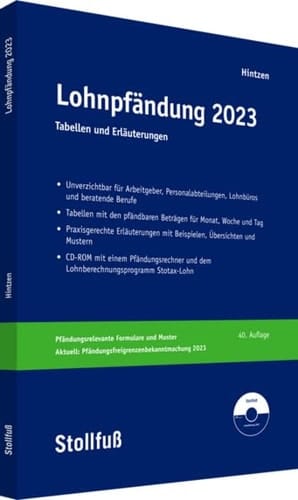 Lohnpfändung 2023 Tabellen und Erläuterungen