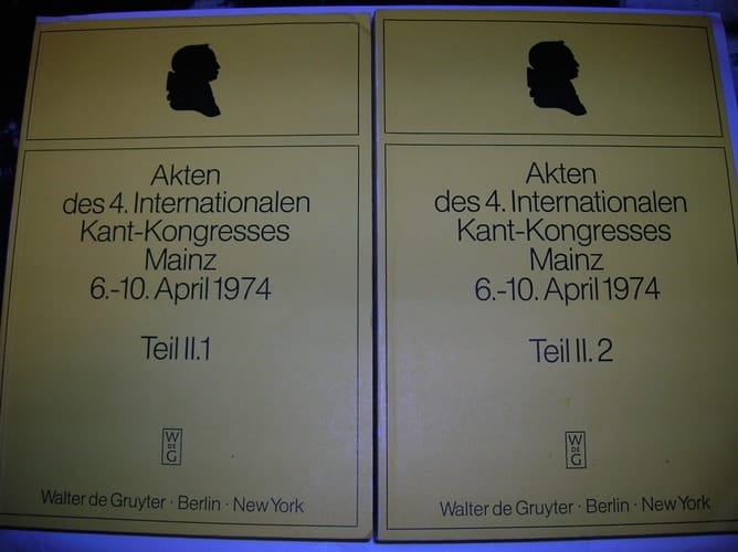 Akten des 4. Internationalen Kant-Kongresses: Vorträge