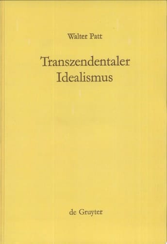 Transzendentaler Idealismus Kants Lehre von der Subjektivität der Anschauung in der Dissertation von 1770 und in der "Kritik der reinen Vernunft"