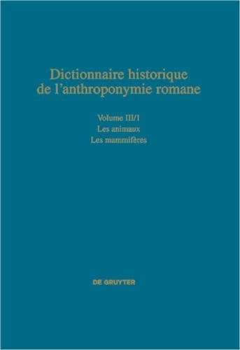 Dictionnaire historique de l'anthroponymie romane Patronymica Romanica (PatRom)