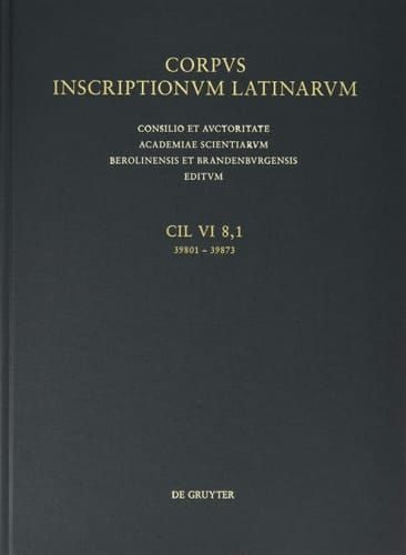Inscriptiones urbis Romae latinae: 1. Index nominum