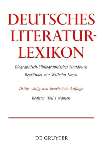 Register, Teil I: Namen