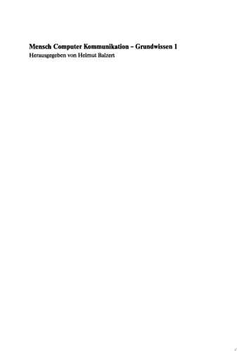 Einführung in die Software-Ergonomie