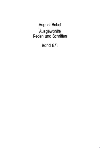 Reden und Schriften 1906 bis 1913