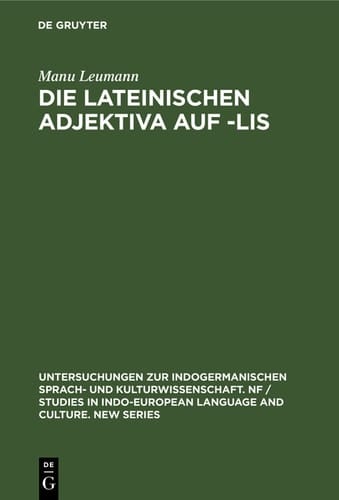 Die lateinischen Adjektiva auf -lis