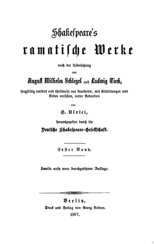 König Johann. König Richard II. König Heinrich IV. (1. Teil)