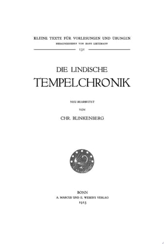Die Lindische Tempelchronik