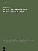 Novellentheorie und Novellendichtung zur Geschichte ihrer Antinomie in den romanischen Literaturen