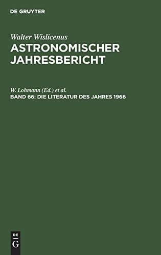 Die Literatur des Jahres 1966