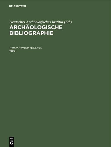 Archäologische Bibliographie/1990