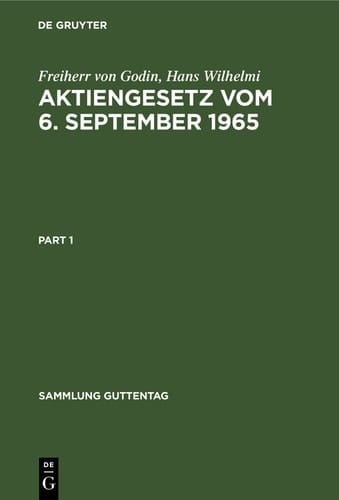 Aktiengesetz vom 6. September 1965