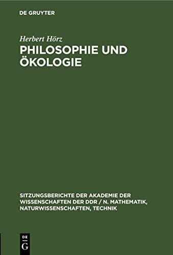 Philosophie Und Ökologie