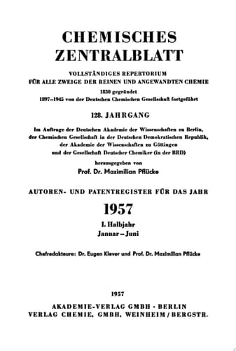 1957, I. Halbjahr 1: Januar – Juni