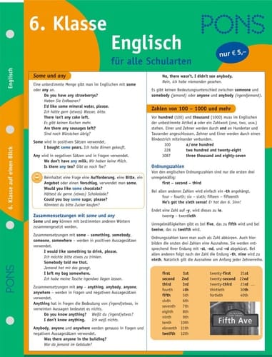 PONS ... Klasse auf einen Blick Englisch für alle Schularten / [von Katja Hald. Red.: Bettina Höfels]