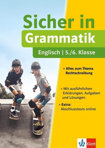 Klett Sicher in Englisch Grammatik 5./6. Klasse - Alles zum Thema Grammatik
